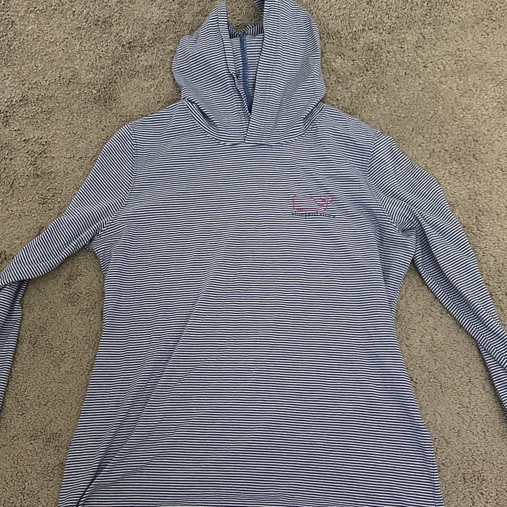 Striped Hooded Vineyard Vines top